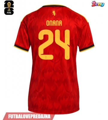 Lacne Ženy Futbalové dres Belgicko Amadou Onana #24 MS 2026 Krátky Rukáv - Domáci